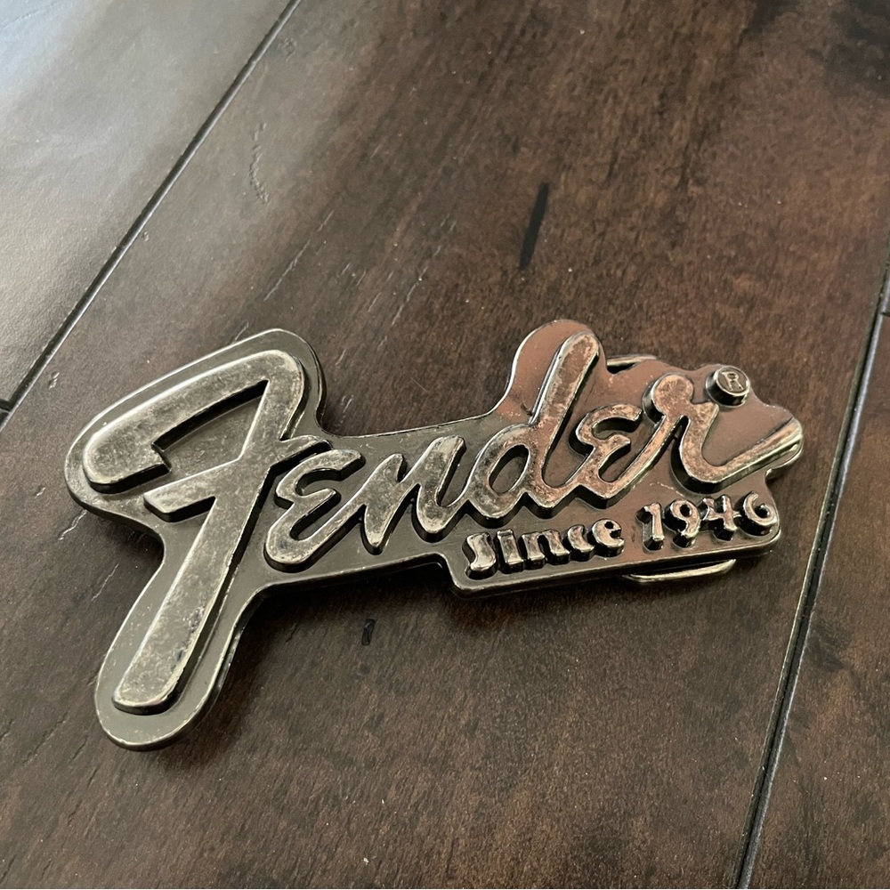 Fender Metallic Logo Belt Buckle